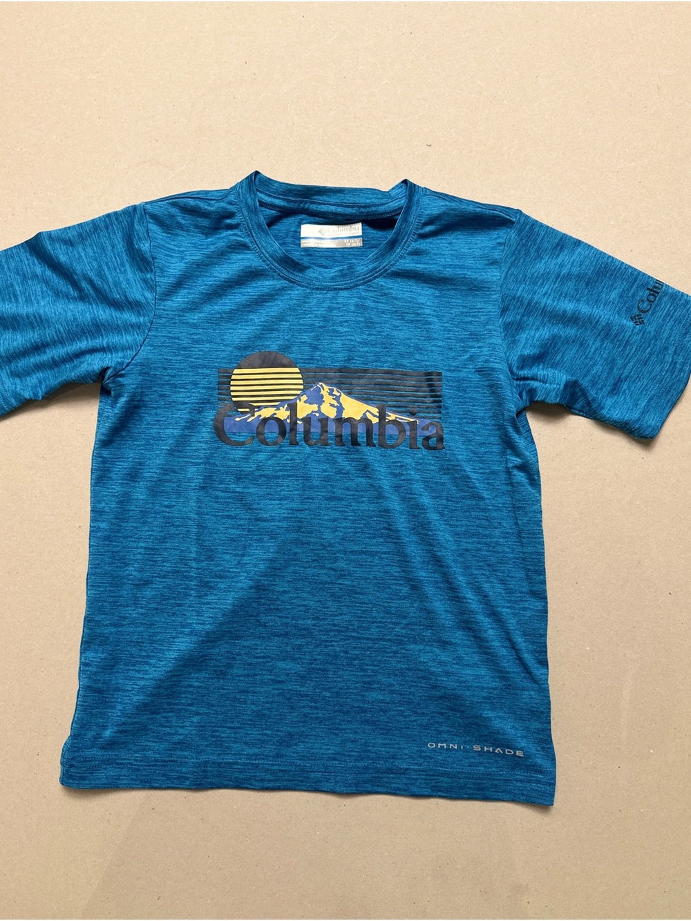 Columbia Graphic Tee with Yellow Accent